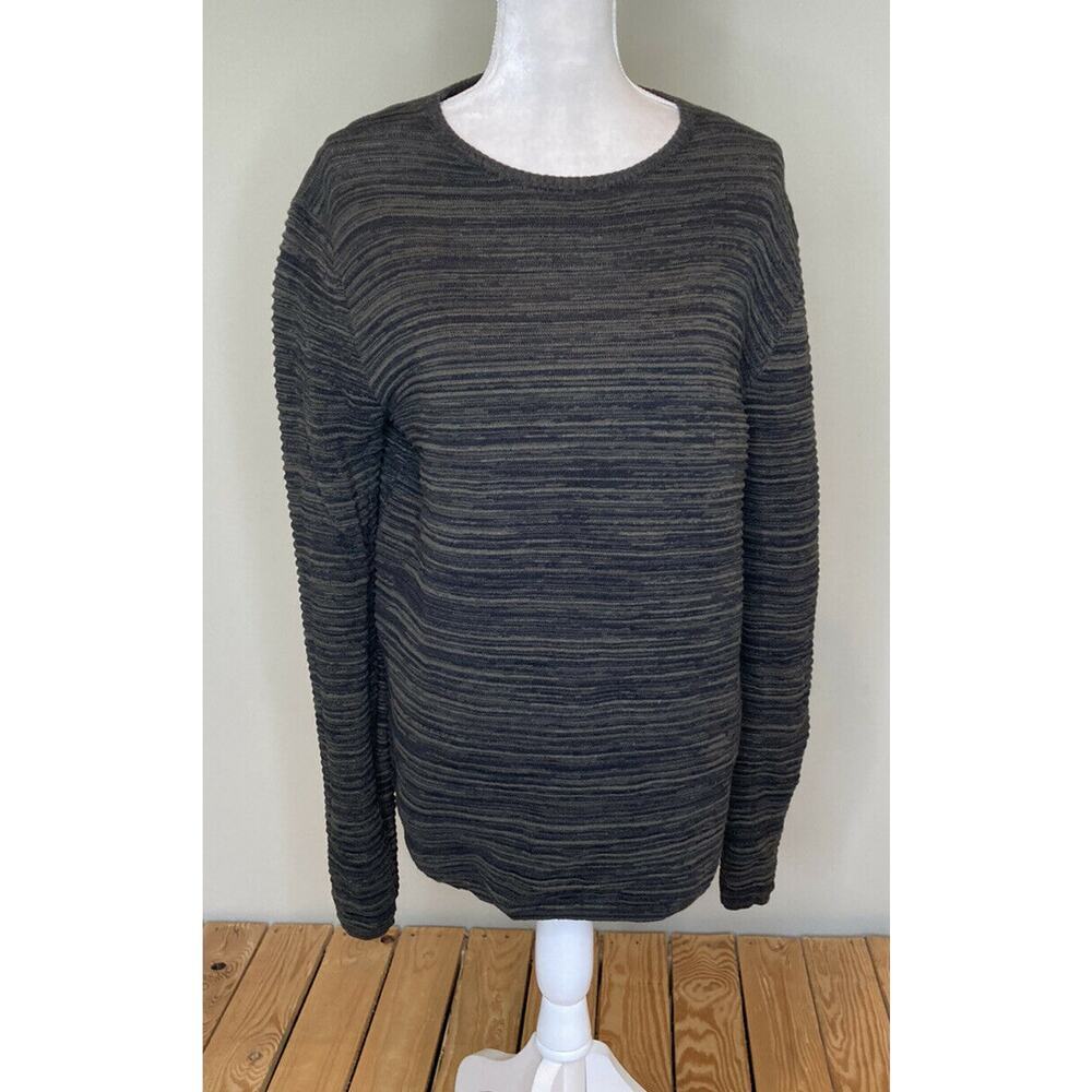 NEW Never Lose Hedge Crewneck Sweater Size Small Men's Green Black Pullover